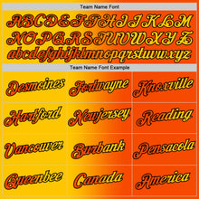 Загрузить изображение в средство просмотра галереи, Custom Orange Yellow-Black Gradient Fashion Performance T-Shirt