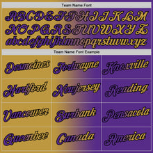 Load image into Gallery viewer, Custom Purple Old Gold-Black Gradient Fashion Performance T-Shirt