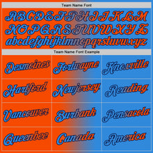 Загрузить изображение в средство просмотра галереи, Custom Powder Blue Orange-Navy Gradient Fashion Performance T-Shirt