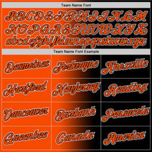 Laden Sie das Bild in den Galerie-Viewer, Custom Black Orange-White Gradient Fashion Performance T-Shirt