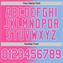 Laden Sie das Bild in den Galerie-Viewer, Custom Light Blue Pink-White Gradient Fashion Performance T-Shirt