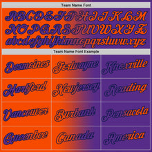Laden Sie das Bild in den Galerie-Viewer, Custom Purple Orange-Navy Gradient Fashion Performance T-Shirt