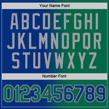 Laden Sie das Bild in den Galerie-Viewer, Custom Royal Kelly Green-Gray Gradient Fashion Performance T-Shirt