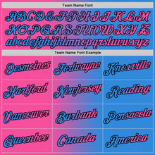 Загрузить изображение в средство просмотра галереи, Custom Powder Blue Pink-Black Gradient Fashion Performance T-Shirt