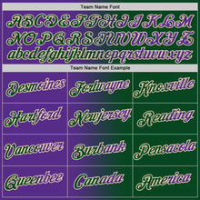 Laden Sie das Bild in den Galerie-Viewer, Custom Green Purple-Cream Gradient Fashion Performance T-Shirt