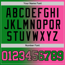 Laden Sie das Bild in den Galerie-Viewer, Custom Grass Green Pink-Black Authentic Gradient Fashion Basketball Jersey