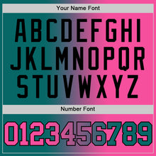 Загрузить изображение в средство просмотра галереи, Custom Teal Pink-Black Authentic Gradient Fashion Basketball Jersey