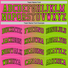 Load image into Gallery viewer, Custom Neon Green Pink-Black Authentic Gradient Fashion Basketball Jersey
