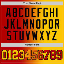 Laden Sie das Bild in den Galerie-Viewer, Custom Red Yellow-Black Authentic Gradient Fashion Basketball Jersey