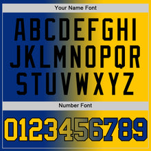 Laden Sie das Bild in den Galerie-Viewer, Custom Royal Yellow-Black Authentic Gradient Fashion Basketball Jersey