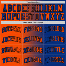 Laden Sie das Bild in den Galerie-Viewer, Custom Royal Orange-Black Authentic Gradient Fashion Basketball Jersey