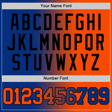 Laden Sie das Bild in den Galerie-Viewer, Custom Royal Orange-Black Authentic Gradient Fashion Basketball Jersey