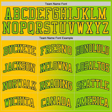 Laden Sie das Bild in den Galerie-Viewer, Custom Neon Green Yellow-Navy Authentic Gradient Fashion Basketball Jersey