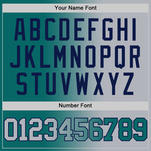 Загрузить изображение в средство просмотра галереи, Custom Teal Gray-Navy Authentic Gradient Fashion Basketball Jersey