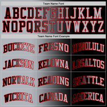 Laden Sie das Bild in den Galerie-Viewer, Custom Black Gray-Red Authentic Gradient Fashion Basketball Jersey