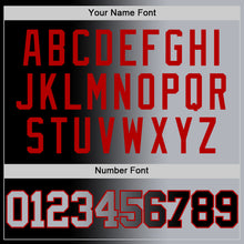 Laden Sie das Bild in den Galerie-Viewer, Custom Black Gray-Red Authentic Gradient Fashion Basketball Jersey