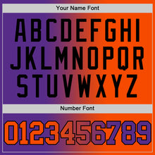 Laden Sie das Bild in den Galerie-Viewer, Custom Purple Orange-Black Authentic Gradient Fashion Basketball Jersey