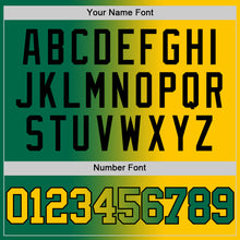 Laden Sie das Bild in den Galerie-Viewer, Custom Kelly Green Yellow-Black Authentic Gradient Fashion Basketball Jersey