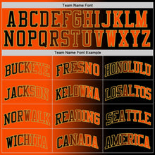 Laden Sie das Bild in den Galerie-Viewer, Custom Black Orange-Old Gold Authentic Gradient Fashion Basketball Jersey