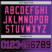 Laden Sie das Bild in den Galerie-Viewer, Custom Black Purple-Pink Authentic Gradient Fashion Basketball Jersey