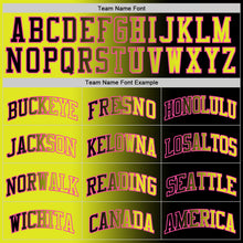 Laden Sie das Bild in den Galerie-Viewer, Custom Black Neon Yellow-Pink Authentic Gradient Fashion Basketball Jersey
