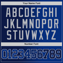 Laden Sie das Bild in den Galerie-Viewer, Custom Navy Royal-Gray Authentic Gradient Fashion Basketball Jersey