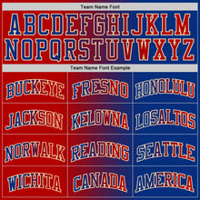 Laden Sie das Bild in den Galerie-Viewer, Custom Royal Red-Cream Authentic Gradient Fashion Basketball Jersey