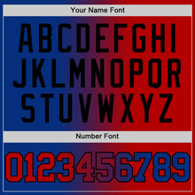 Laden Sie das Bild in den Galerie-Viewer, Custom Royal Red-Black Authentic Gradient Fashion Basketball Jersey