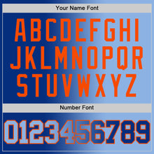 Laden Sie das Bild in den Galerie-Viewer, Custom Royal Light Blue-Orange Authentic Gradient Fashion Basketball Jersey