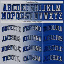 Laden Sie das Bild in den Galerie-Viewer, Custom Royal Gray-Black Authentic Gradient Fashion Basketball Jersey