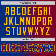 Laden Sie das Bild in den Galerie-Viewer, Custom Royal Maroon-Gold Authentic Gradient Fashion Basketball Jersey