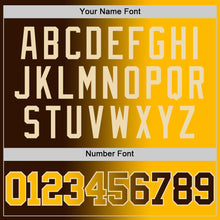 Laden Sie das Bild in den Galerie-Viewer, Custom Brown Gold-Cream Authentic Gradient Fashion Basketball Jersey