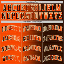 Laden Sie das Bild in den Galerie-Viewer, Custom Brown Orange-Cream Authentic Gradient Fashion Basketball Jersey