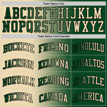 Загрузить изображение в средство просмотра галереи, Custom Green Cream-Black Authentic Gradient Fashion Basketball Jersey