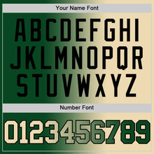 Загрузить изображение в средство просмотра галереи, Custom Green Cream-Black Authentic Gradient Fashion Basketball Jersey