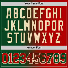 Загрузить изображение в средство просмотра галереи, Custom Green Red-Cream Authentic Gradient Fashion Basketball Jersey