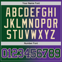 Загрузить изображение в средство просмотра галереи, Custom Green Purple-Cream Authentic Gradient Fashion Basketball Jersey