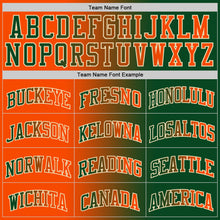 Загрузить изображение в средство просмотра галереи, Custom Green Orange-Cream Authentic Gradient Fashion Basketball Jersey