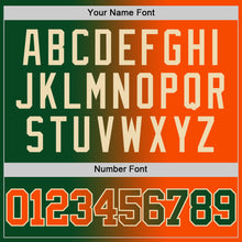 Загрузить изображение в средство просмотра галереи, Custom Green Orange-Cream Authentic Gradient Fashion Basketball Jersey