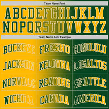 Загрузить изображение в средство просмотра галереи, Custom Green Gold-Cream Authentic Gradient Fashion Basketball Jersey