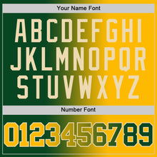 Загрузить изображение в средство просмотра галереи, Custom Green Gold-Cream Authentic Gradient Fashion Basketball Jersey