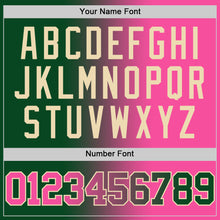 Laden Sie das Bild in den Galerie-Viewer, Custom Green Pink-Cream Authentic Gradient Fashion Basketball Jersey