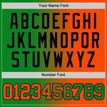 Load image into Gallery viewer, Custom Grass Green Orange-Black Authentic Gradient Fashion Basketball Jersey