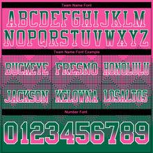 Загрузить изображение в средство просмотра галереи, Custom Pink Kelly Green-White Authentic Gradient Square Shape Flag Football Jersey