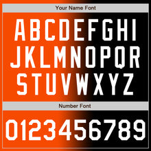 Load image into Gallery viewer, Custom Black White-Orange Authentic Gradient Fashion Baseball Jersey