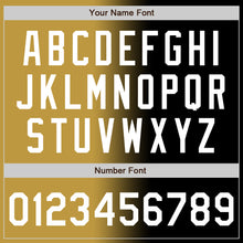 Load image into Gallery viewer, Custom Black White-Old Gold Authentic Gradient Fashion Baseball Jersey