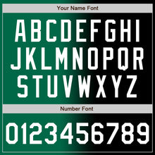 Load image into Gallery viewer, Custom Black White-Kelly Green Authentic Gradient Fashion Baseball Jersey
