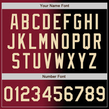 Load image into Gallery viewer, Custom Black Cream-Crimson Authentic Gradient Fashion Baseball Jersey