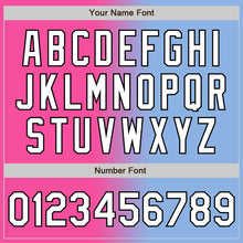 Charger l'image dans la galerie, Custom Light Blue White Pink-Black Authentic Gradient Fashion Baseball Jersey