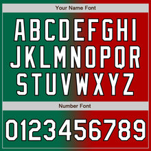 Charger l'image dans la galerie, Custom Red White Kelly Green-Black Authentic Gradient Fashion Baseball Jersey